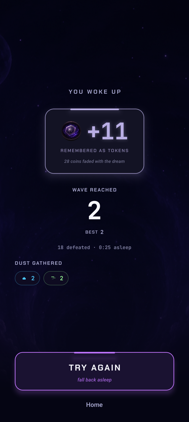 Waking with your rewards